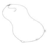 Block Initials Station Necklace