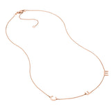 Block Initials Station Necklace