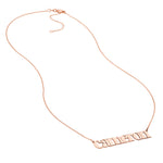 7mm Typewriter Font Nameplate Necklace