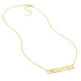 7mm Typewriter Font Nameplate Necklace