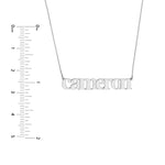 5mm Typewriter Font Nameplate Necklace