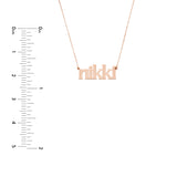 5mm Typewriter Font Nameplate Necklace