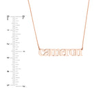 5mm Typewriter Font Nameplate Necklace