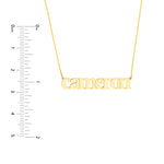 5mm Typewriter Font Nameplate Necklace