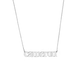 5mm Typewriter Font Nameplate Necklace