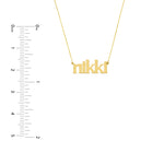 5mm Typewriter Font Nameplate Necklace