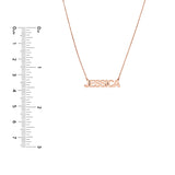 5mm Block Font Nameplate Necklace