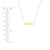 5mm Block Font Nameplate Necklace