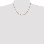 14k 1.8mm D/C Milano Rope Chain