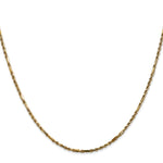 14k 1.8mm D/C Milano Rope Chain