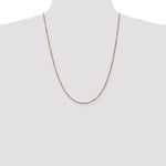 14k 1.8mm D/C Milano Rope Chain