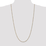 14k 1.8mm D/C Milano Rope Chain