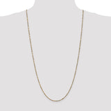14k 1.8mm D/C Milano Rope Chain