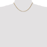 14k 2.5mm D/C Milano Rope Chain
