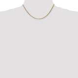 14k 2.5mm D/C Milano Rope Chain
