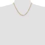 14k 2.75mm D/C Milano Rope Chain