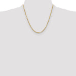 14k 2.75mm D/C Milano Rope Chain