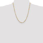 14k 2.75mm D/C Milano Rope Chain