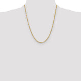 14k 2.75mm D/C Milano Rope Chain