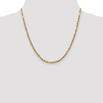 14k 3.0mm D/C Milano Rope Chain