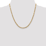 14k 3.0mm D/C Milano Rope Chain