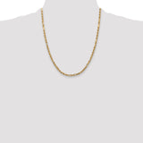14k 3.0mm D/C Milano Rope Chain