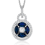 Color Pendant in 18k Gold with Diamonds