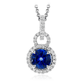 Color Pendant in 18k Gold with Diamonds