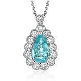 Color Pendant in 18k Gold with Diamonds