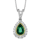 Color Pendant in 18k Gold with Diamonds