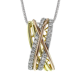 Pendant in 18k Gold with Diamonds