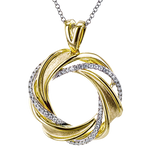 Pendant in 18k Gold with Diamonds