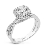 Engagement Ring in 18k Gold with Diamonds