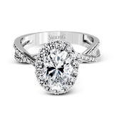 Engagement Ring in 18k Gold with Diamonds
