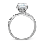 Engagement Ring in 18k Gold with Diamonds
