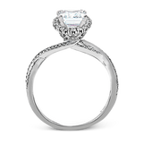 Engagement Ring in 18k Gold with Diamonds