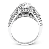 Engagement Ring in 18k Gold with Diamonds