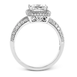 Engagement Ring in 18k Gold with Diamonds