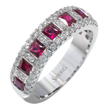 Anniversary Ring in 18k Gold with Diamonds