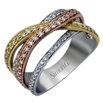 Right Hand Ring in 18k Gold with Diamonds