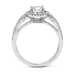 Engagement Ring in 18k Gold with Diamonds