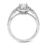 Engagement Ring in 18k Gold with Diamonds
