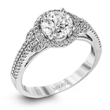 Engagement Ring in 18k Gold with Diamonds