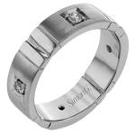Men Ring in 14k Gold with Diamonds