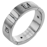 Men Ring in 14k Gold with Diamonds