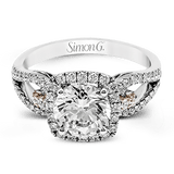 Engagement Ring in 18k Gold with Diamonds