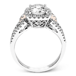 Engagement Ring in 18k Gold with Diamonds