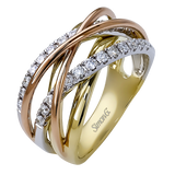 Right Hand Ring in 18k Gold with Diamonds
