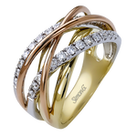 Right Hand Ring in 18k Gold with Diamonds