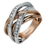 Right Hand Ring in 18k Gold with Diamonds